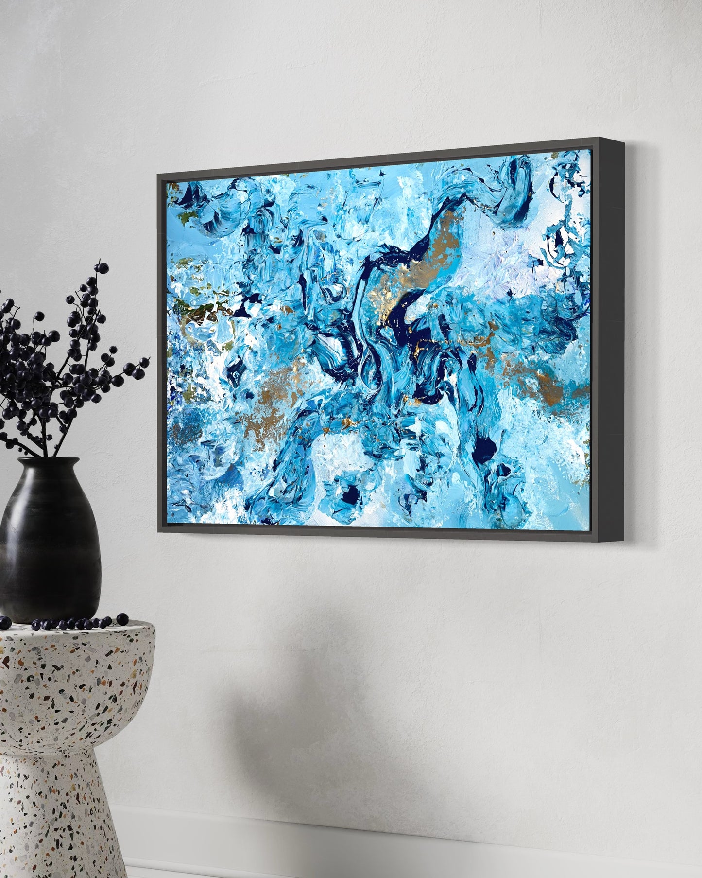 BLUE COSMOS - 70x50 cm