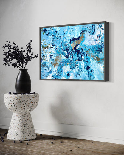 BLUE COSMOS - 70x50 cm