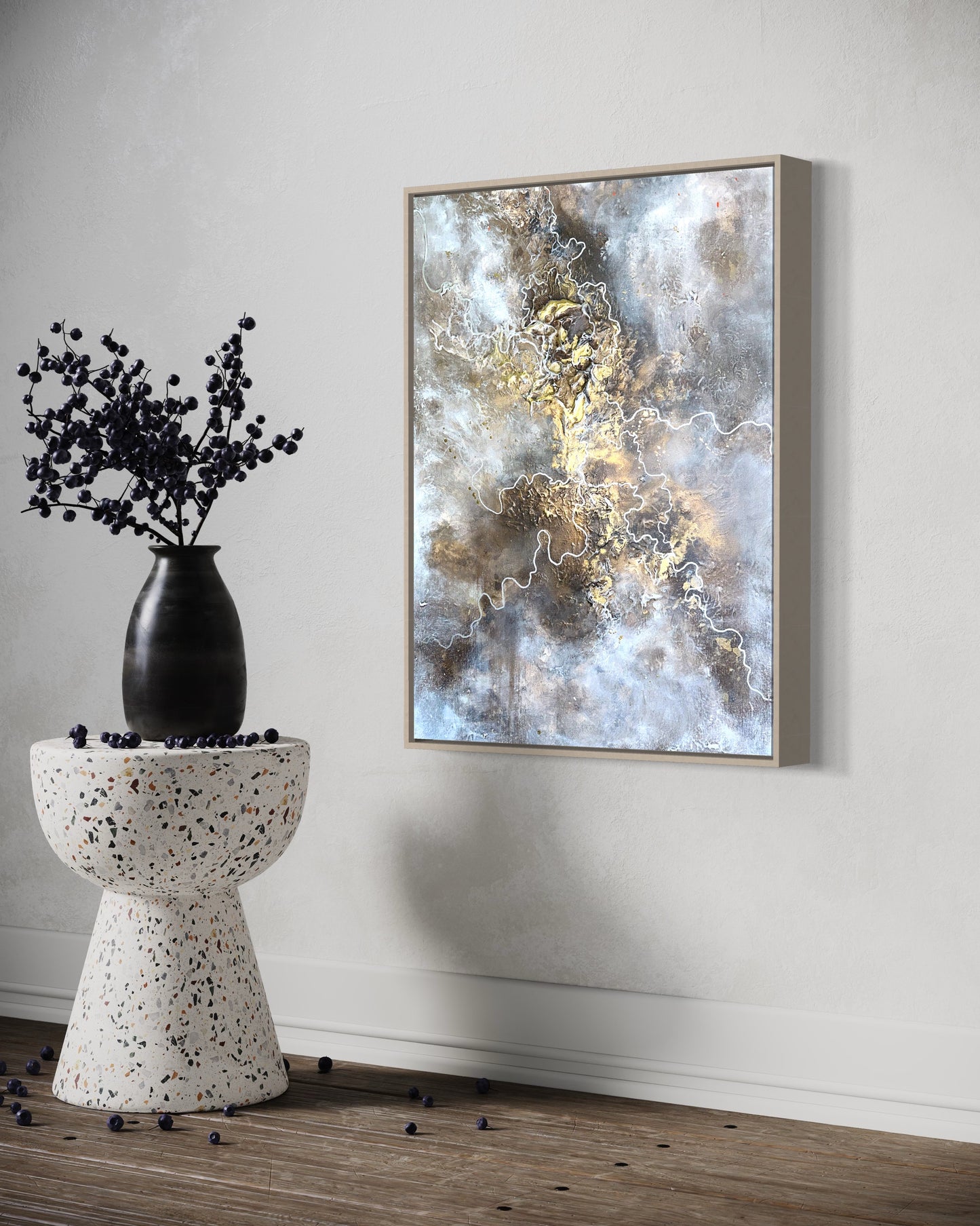 GOLDEN ABSTRACT - 60 X 80 cm