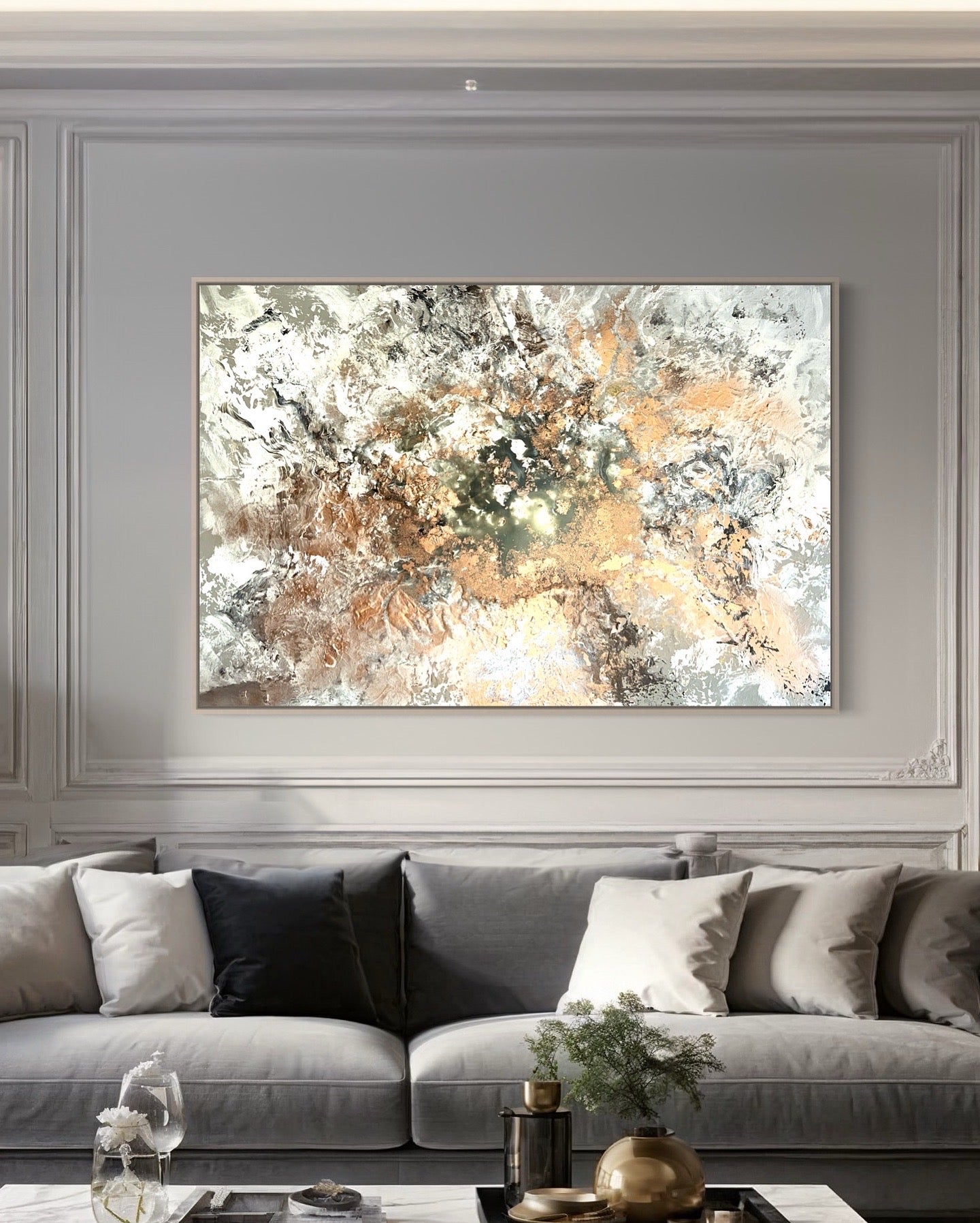 ABSTRACT COPPER - 120×80 cm.