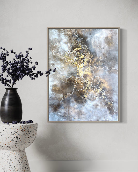 GOLDEN ABSTRACT - 60 X 80 cm