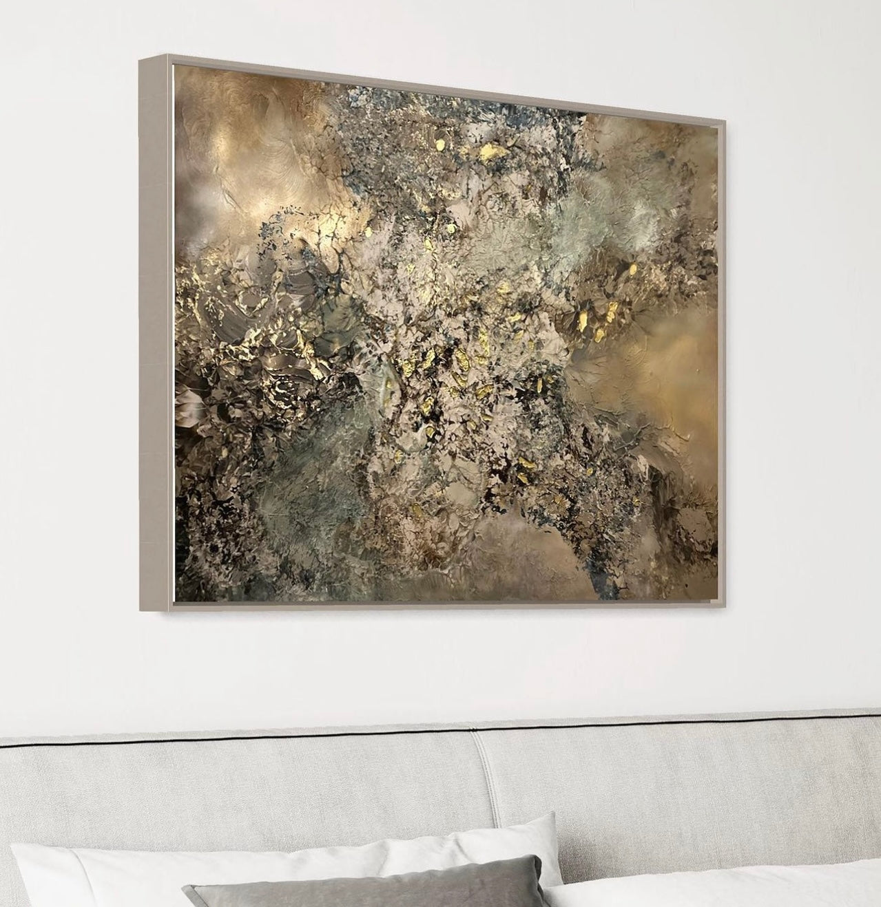 NEBULOSA OF GOLD - 70 × 100 cm.