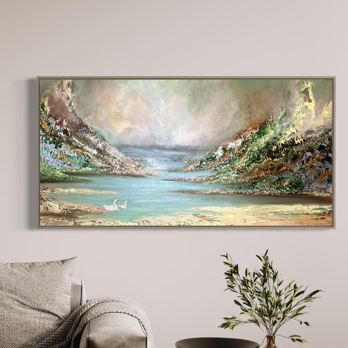 DIAMOND LAKE - 140 × 70 cm.