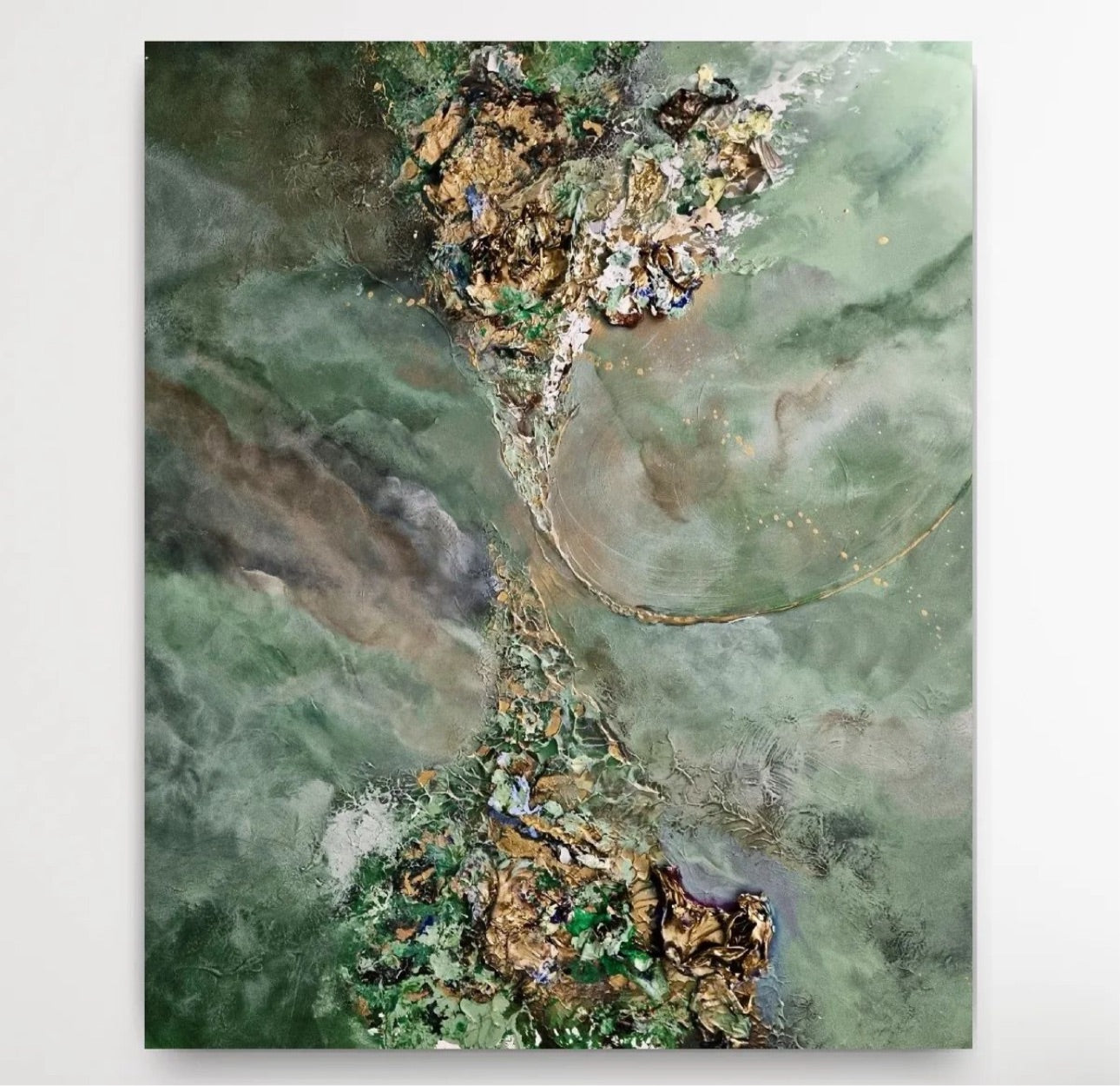 NFERNO OF GREEN - 120×100 cm.